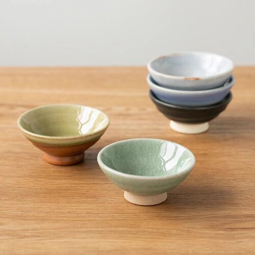 冰裂釉釉下陶瓷日式斗笠志野茶杯