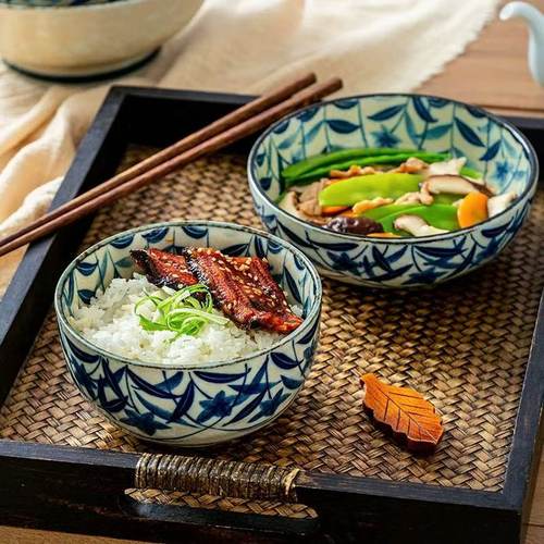 日本进口窑变釉桔梗复古粗陶餐具