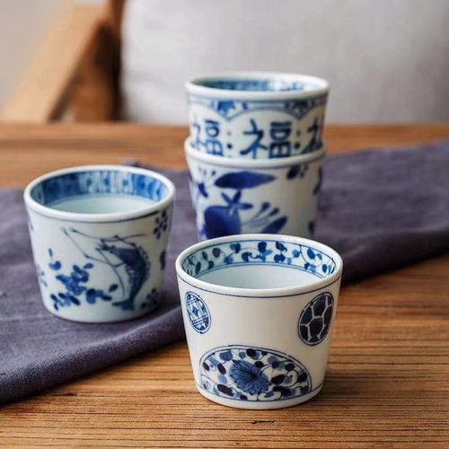 日本功夫陶瓷品茗杯小杯