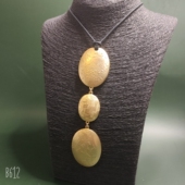 法国Dolce Vita品牌刻标金色重工多种质感复古小众线绳古着项链