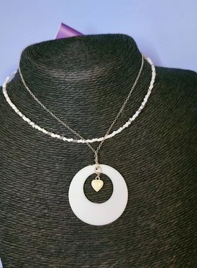 金蜘蛛一元特价爆款回归白色假两件串珠简约项圈锁骨百搭辣妹项链