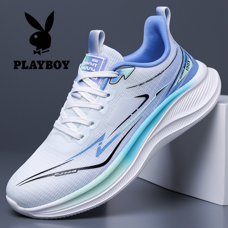花花公子男鞋夏季网面透气运动鞋男士休闲跑步鞋软底轻便防滑鞋子