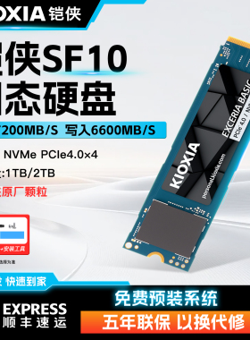 Kioxia铠侠SF10 1T 2T SSD固态硬盘M.2接口台式电脑笔记本PS5硬盘