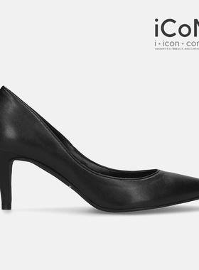 日本制MAMIAN裸色肤色7cm高跟鞋尖头女浅口鞋子百搭通勤单鞋F7203