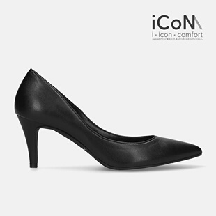 日本制MAMIAN裸色肤色7cm高跟鞋尖头女浅口鞋子百搭通勤单鞋F7203