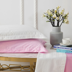 五星级酒店可用宾馆床上用品批发纯白色全棉纯棉枕套加厚枕头套