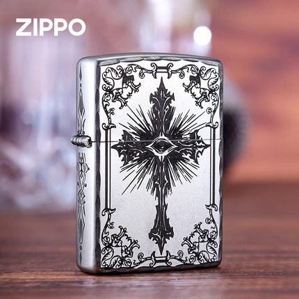 zippo打火机正版银羽之契 正品防风煤油火机男生日告白礼物送男友