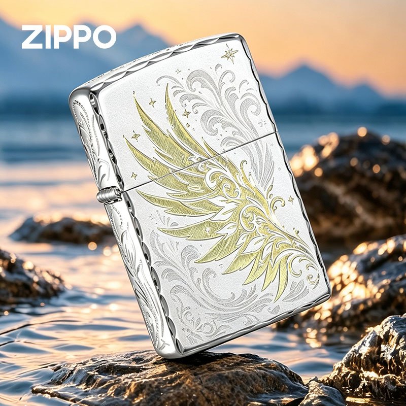 zippo打火机正品新款羽翼沧海图片