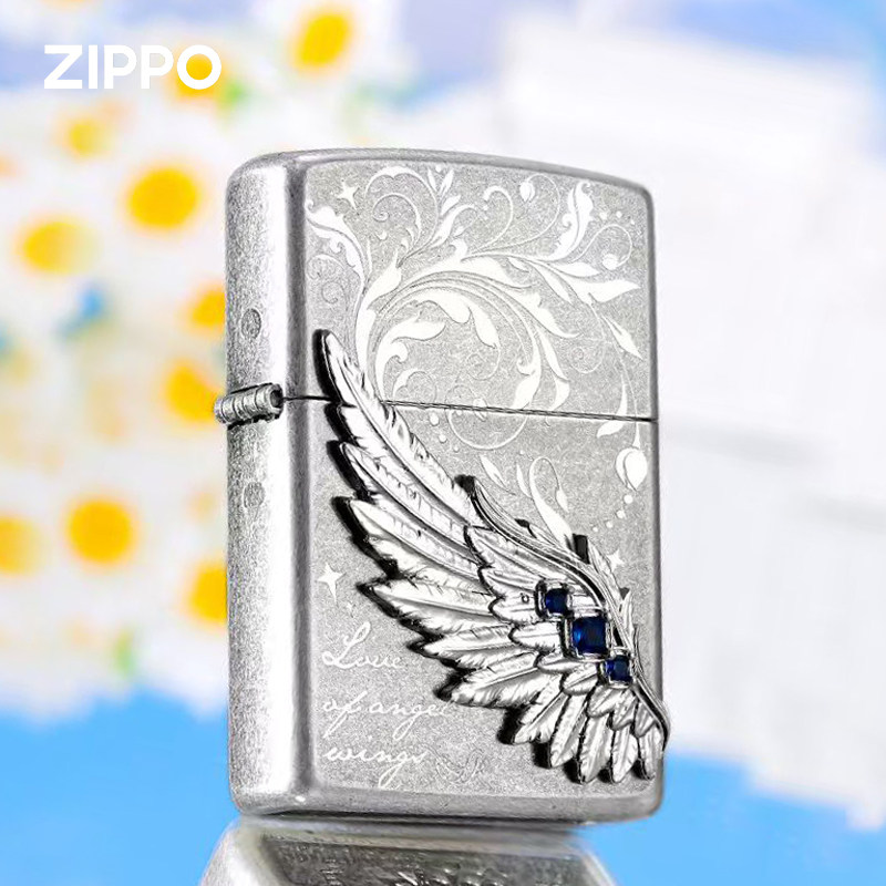 zippo打火机 热恋之翼 仿古银 防风煤油火机生日新年情人节送男友,ZIPPO/瑞士军刀/眼镜,ZIPPO/芝宝,淘宝优惠券,粉丝福利购,淘宝优惠卷