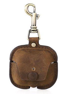 复古头层牛皮airpods pro真皮保护套3代耳机保护壳全包树膏皮套