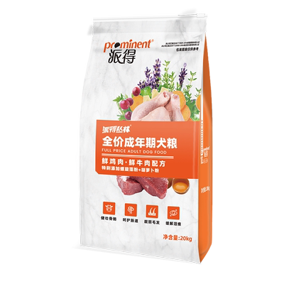 派得成犬通用型狗粮20KG