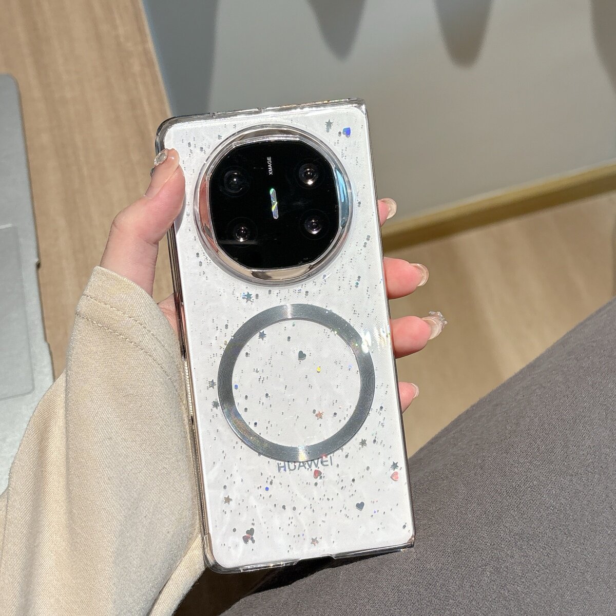 保护套matex6透明滴胶细闪手机壳