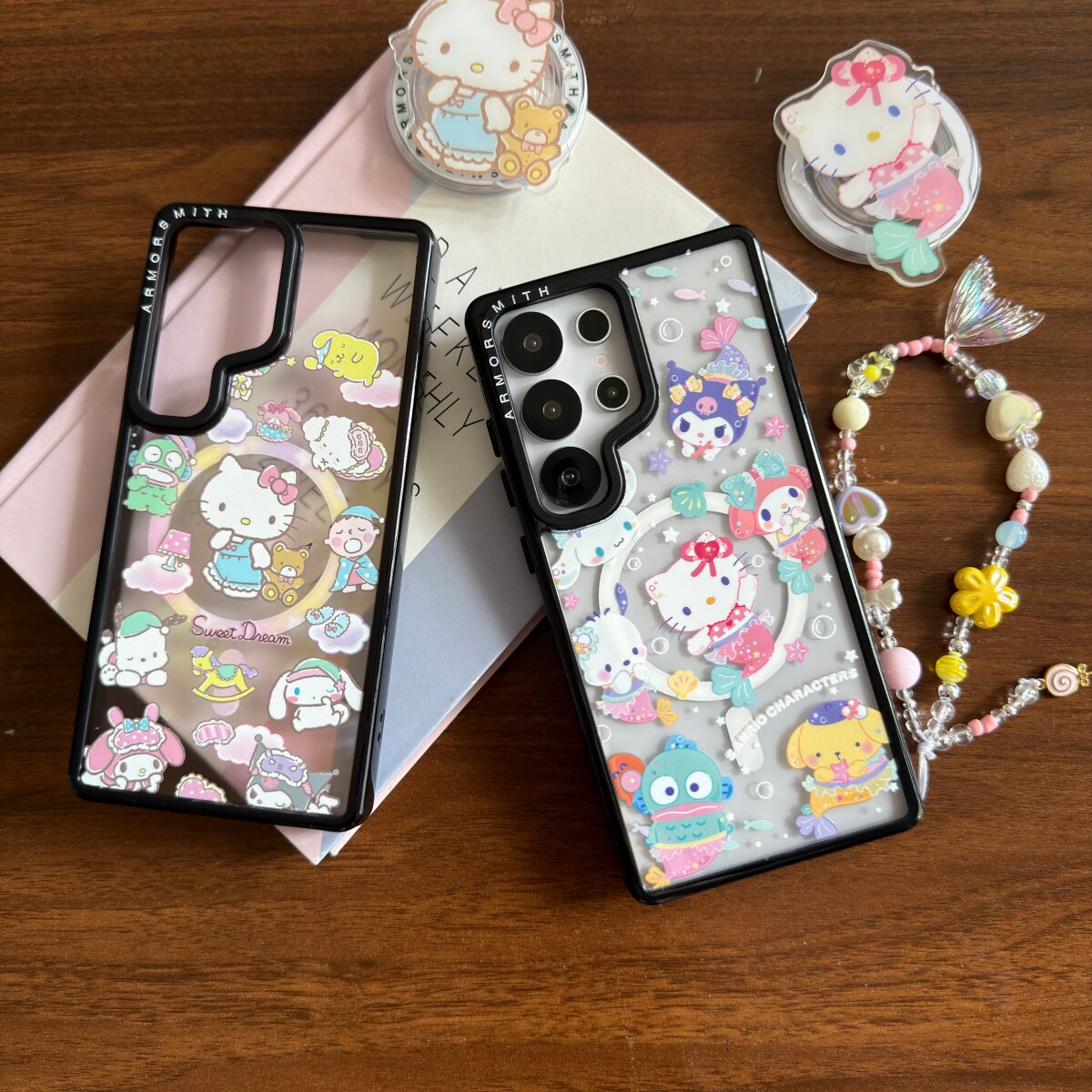 睡衣三丽鸥磁吸支架适用韩国三星GalaxyS26Ultra手机壳新款s25保护套s26ultra卡通s24 fe全包防摔s23plus软边