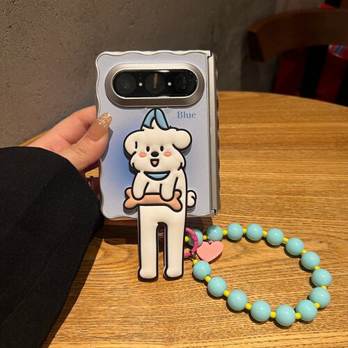 立体晕染波浪边折叠屏防摔壳