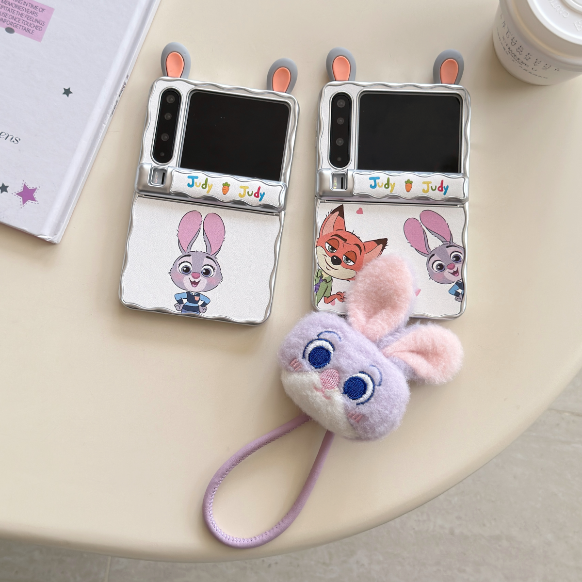 折叠屏PuraX立体耳朵兔子保护套