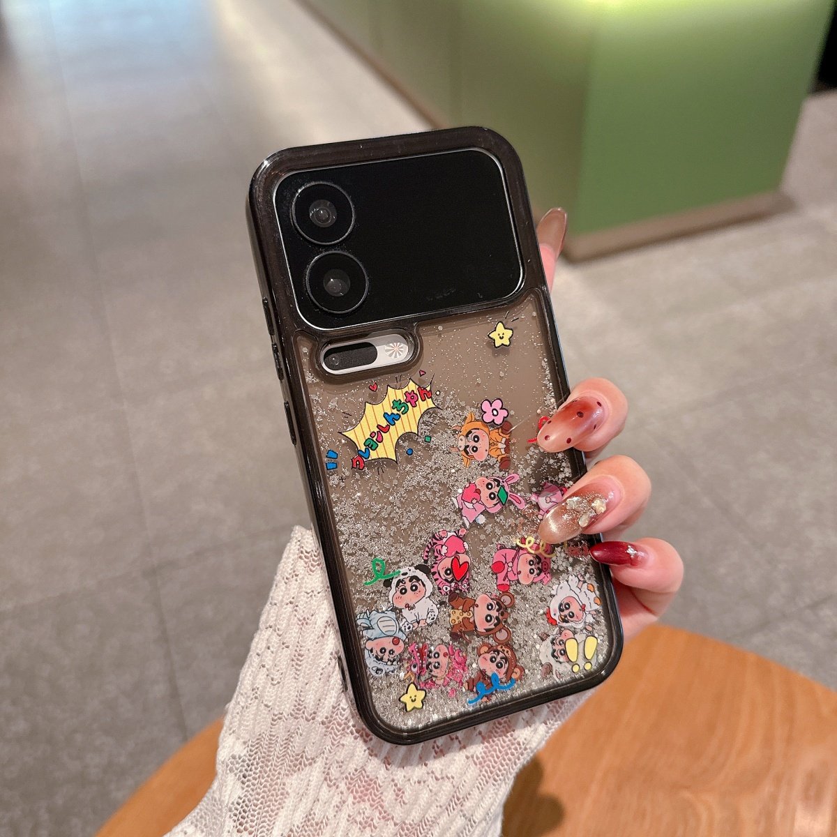 闪粉流沙壳变装蜡笔小新适用小米17promax手机壳保护套17PRO全包防摔xiaomi17可爱苹果16pro萌iPhone15ProMax,3C数码配件,手机保护套/壳,淘宝优惠券,粉丝福利购,淘宝优惠卷