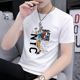 2026新款 t恤纯棉潮流带印花半袖 夏季 短袖 休闲帅气上衣服 男士 男装