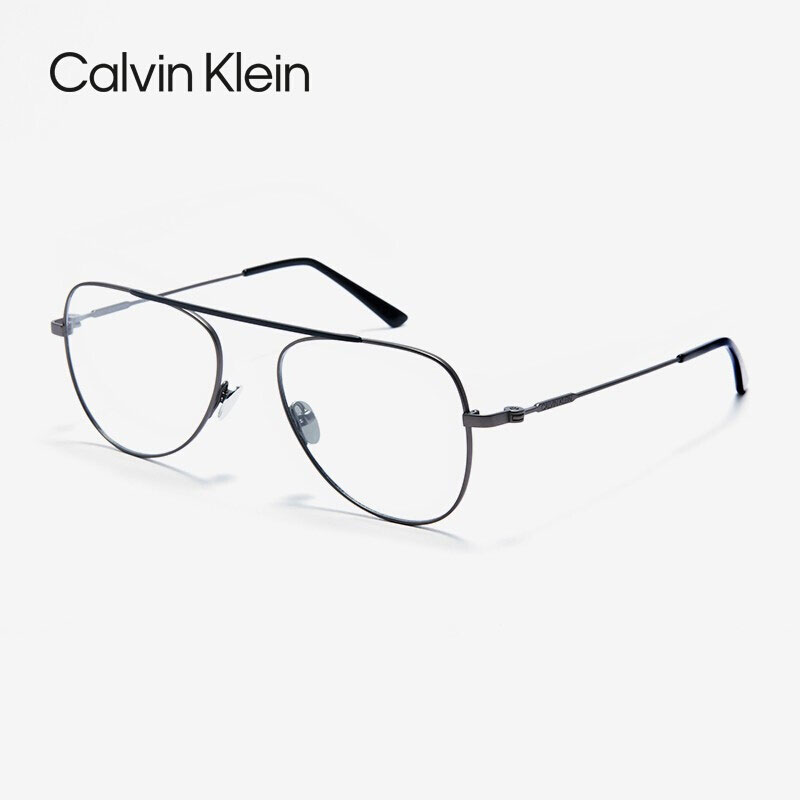 Calvin Klein正品飞行员款眼镜框镜架男钛合金镜架眼镜女CK19152