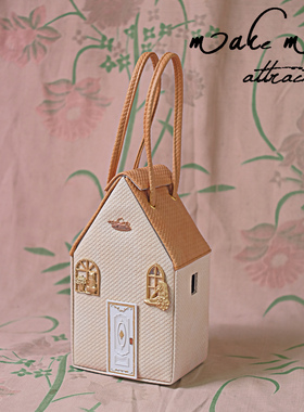 原创设计包小房子包lolita包包小众高级感包手提包手作可爱斜挎包