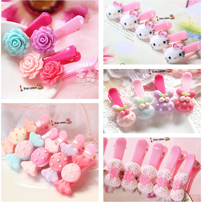 可爱风小孩手工塑料婴幼儿刘海夹