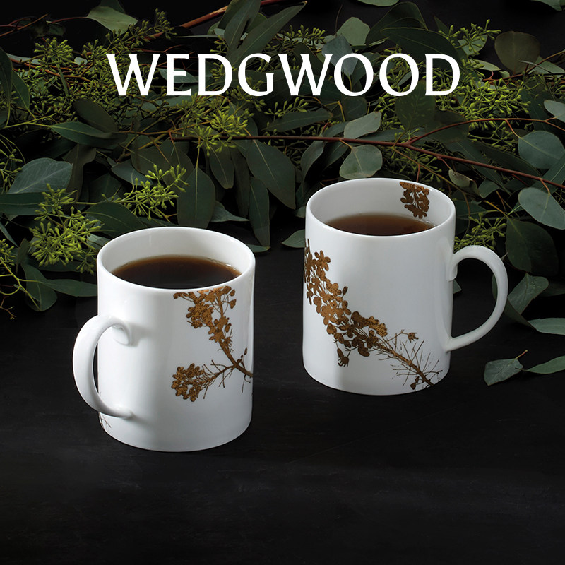 WEDGWOOD王薇薇灿金花园骨瓷对杯图片
