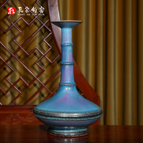 孔相卿【竹节瓶】中国工美大师亲工手签款 收藏臻品