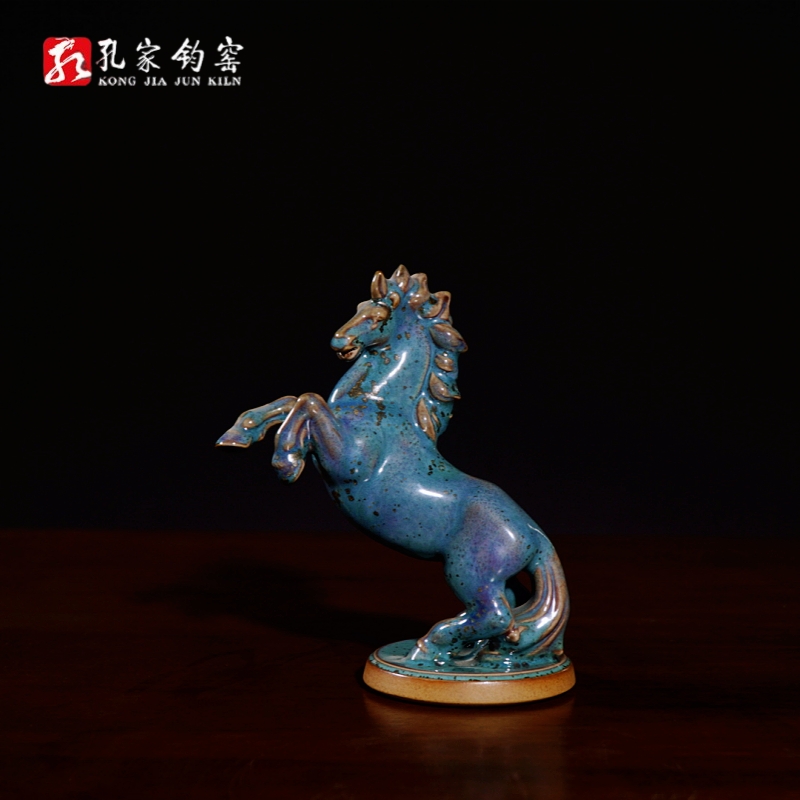 钧瓷马到成功送礼工艺品