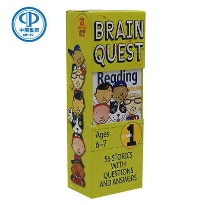 Brain Quest Grade 1 Reading 英文原版 美国小学生全科练习 阅读问答卡 一年级 进口书 儿童英语进阶 大脑任务