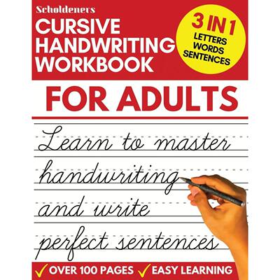 按需印刷 Cursive Handwriting Workbook for Adults