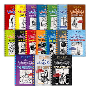 英文原版 小屁孩日记系列 新出版20册 1-20单册+套装 Diary of a Wimpy Kid 英语阅读章节桥梁书 英版 企鹅出版【中图原版进口】