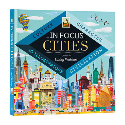 现货 聚焦城市In Focus: Cities 英文原版 精装大开本翻翻书 世界十大城市文化社会历史特征 Libby Walden 儿童科普百科书籍