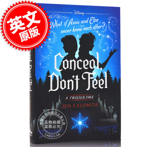 冰雪奇缘 被隐藏的双子 迪斯尼扭曲故事集 英文原版 Conceal, Don't Feel: A Twisted Tale 冰雪奇缘初期设定小说