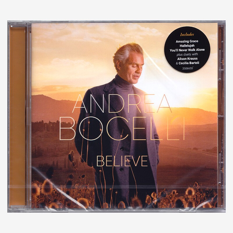 现货【中图音像】进口CD波切利信仰 Andrea Bocelli Believe