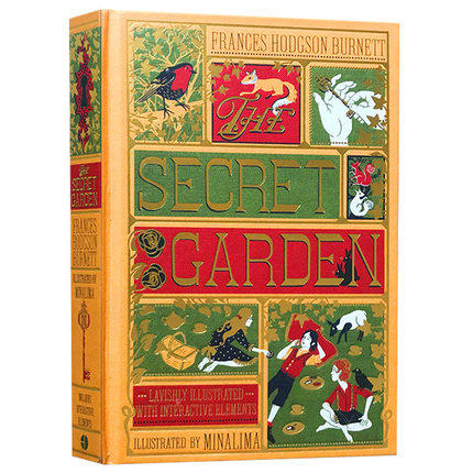 现货 秘密花园 The Secret Garden 英文原版小说 英语启蒙阅读经典童话故事书 全彩插图版机关书 亲子互动读物图片