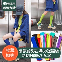 Vớ nữ vớ thủy triều đường phố vớ mùa hè mỏng phần Nhật Bản nhung màu ống vớ vớ màu huỳnh quang - Vớ hàng tuần tất đùi cá tính