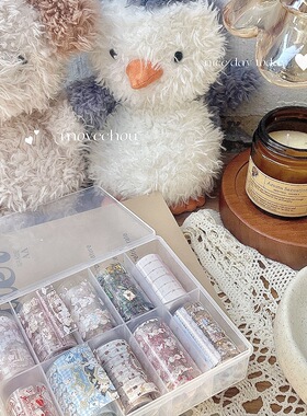 韩风ins手绘洛可可风美甲转印纸复古兔子少女艺术元素可爱实用