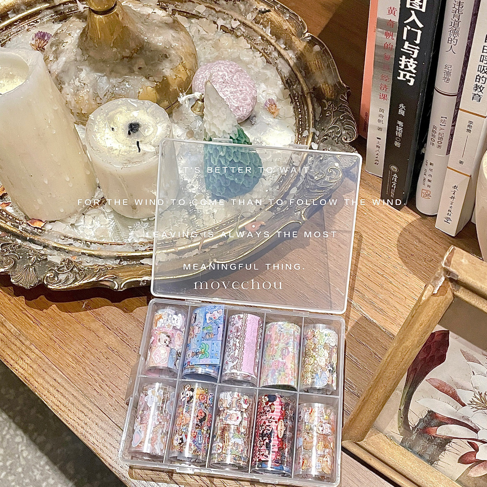 韩风ins手绘jelly cat美甲转印纸暗黑童话哥特丧仙元素可爱实用