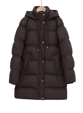 2025冬季新品通勤宽松半长款棉服防风加厚保暖夹克外套女3046236