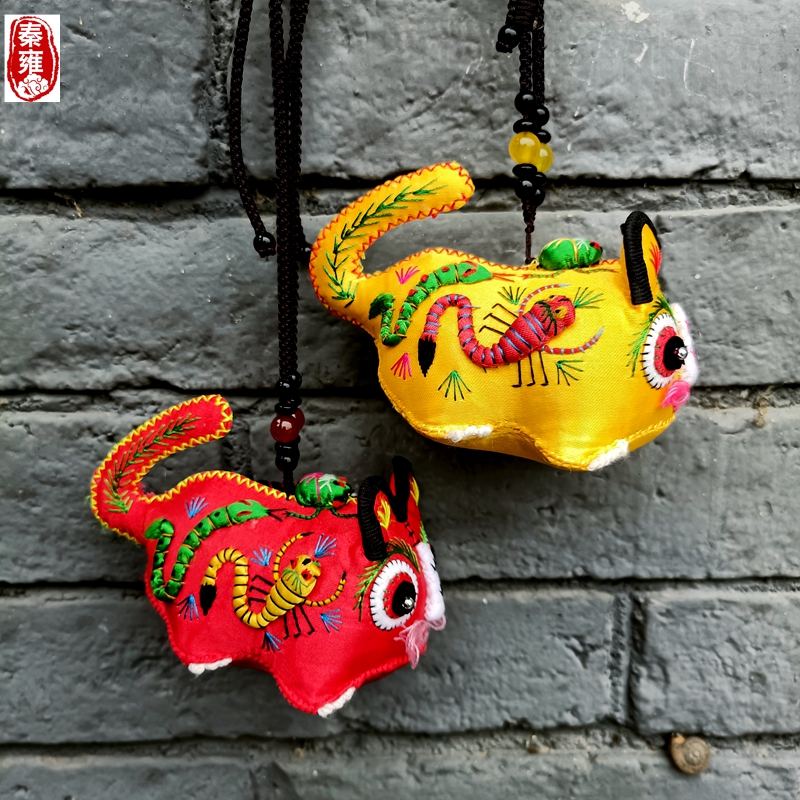 手工五毒布老虎挂件宝宝婴幼玩具