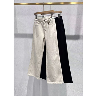 刺绣小马加绒直筒牛仔裤 GM5950