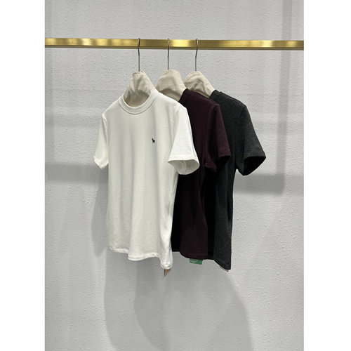 刺绣小马圆领短袖T恤女GM5588