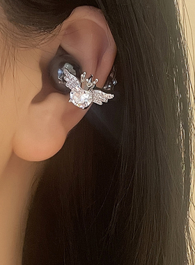 天使耳机钻扣适用于华为freeclip2二代耳夹扣高级感耳饰配饰品女