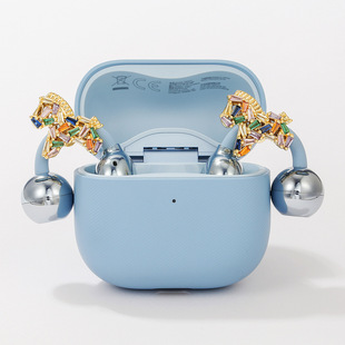 七彩色小马适用于华为Freeclip2二代耳机钻扣耳夹配饰品装饰耳饰