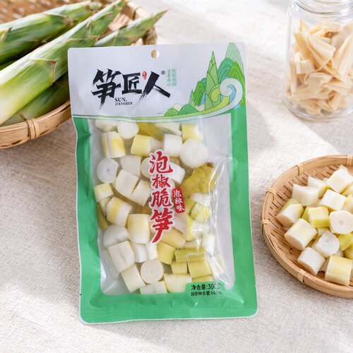 笋匠人泡椒脆嫩笋丁300g即食