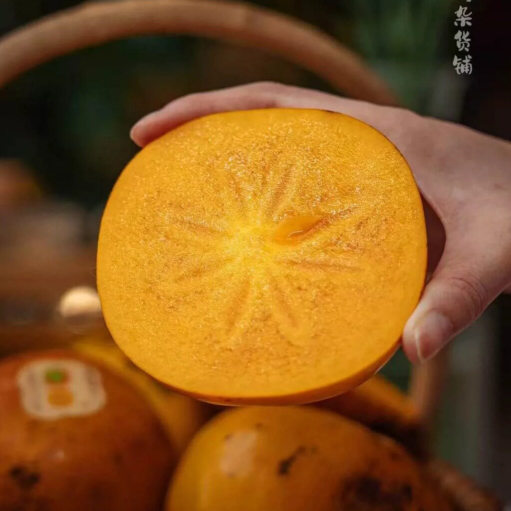 蛋婶儿太秋脆柿福建新鲜当季时令水果青黄皮柿子高甜脆口柿子整箱