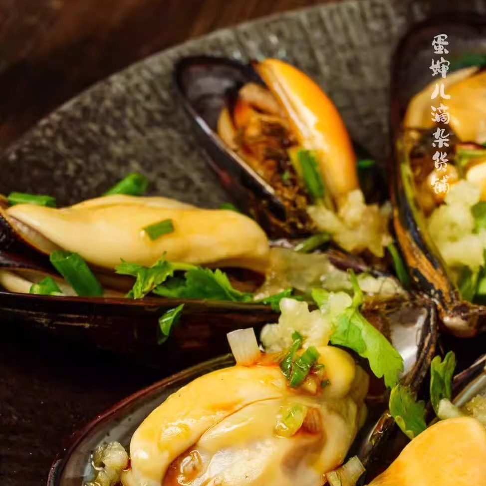 蛋婶儿舟山贻贝野生淡菜枸杞岛鲜活海鲜4斤装现捞现发新鲜带壳顺