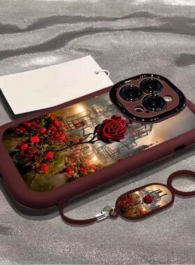 玫瑰城堡适用于vivox200手机壳x100s新款80ultra男x90Pro女款x60x50x30x27x23vivos18e情侣s19s17s16s15s12s1