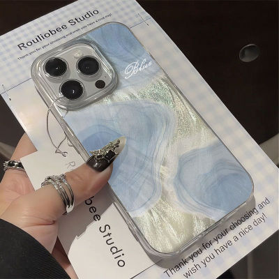 vivox100新款手机壳蓝色晕染