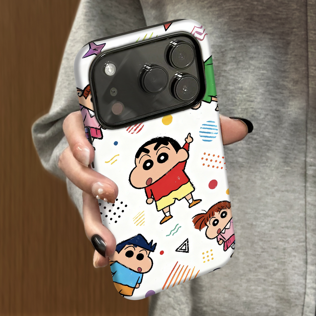 惊讶小新适用苹果17promax手机壳iPhone16pro新款15plus防摔14菲林13男12xsmax女款11xr情侣3se2外壳7套8plus