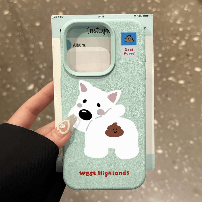 波点小狗适用卡通保护壳